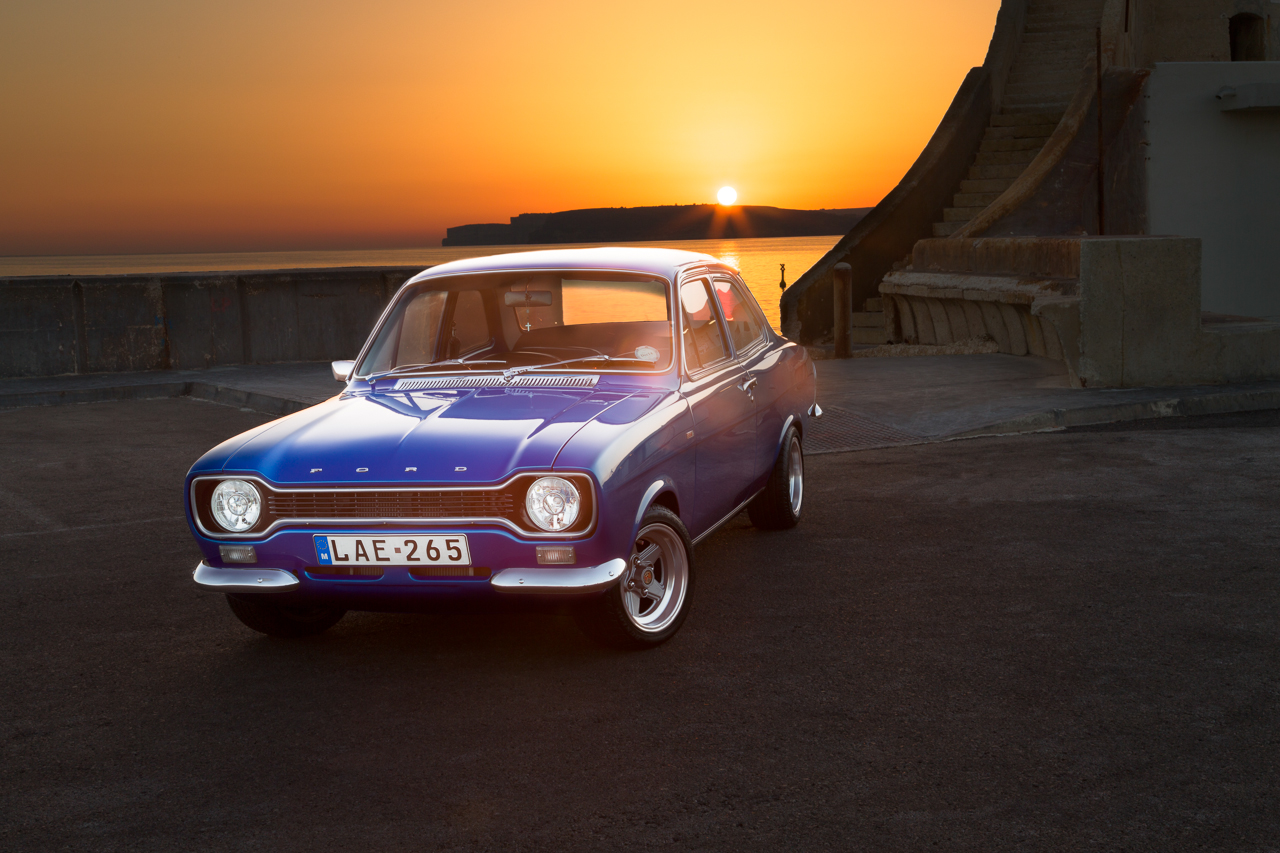 Blue MKI Ford Escort in Malta