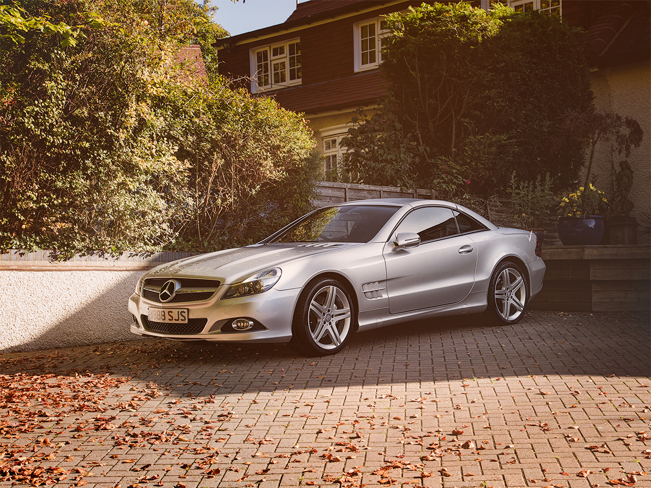 Mercedes SL550 by automotive photographer Kent Darren Woolway